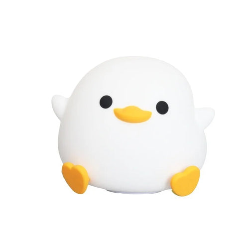 White Duck Night Light, LED Squishy Novelty Animal Night Lamp, 2 Level Dimmable Nursery Nightlight